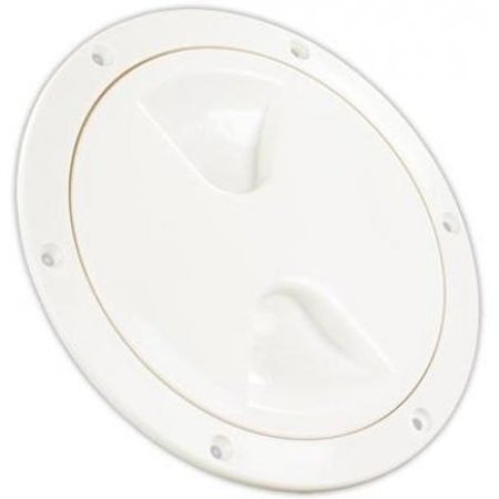 JR PRODUCTS 4IN ACCESS/DECK PLATE, WHITE 31005